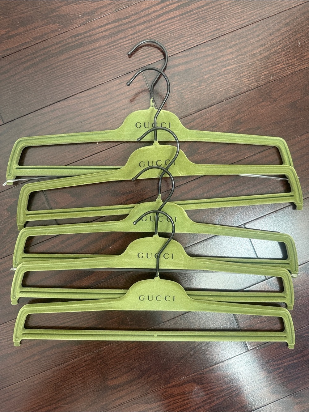 Gucci Velvet Logo Hangers - Set of 5